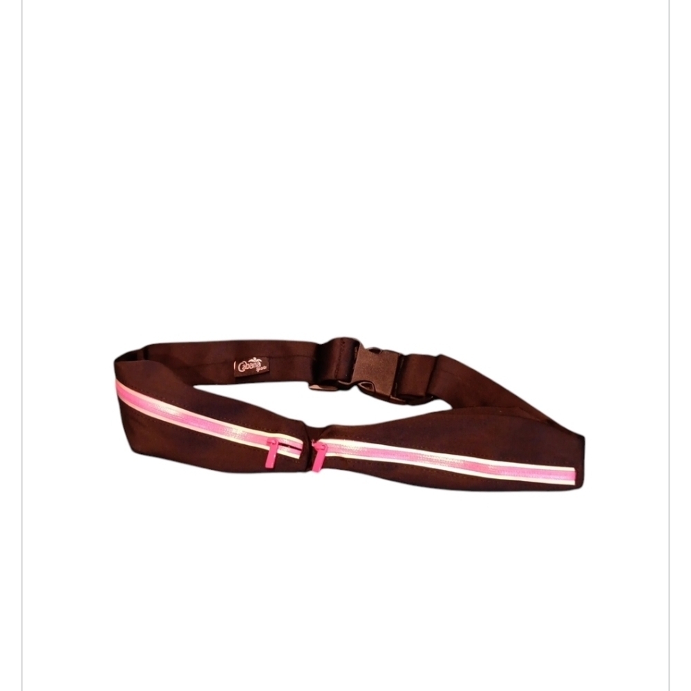Cabana Sport Dual Pocket Running Belt Sports and Travel Fanny Pack for Jogging,